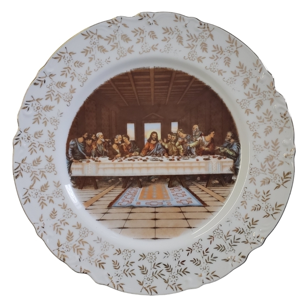 The Last Supper Hand Painted Decorative Plate - ESD Japan
